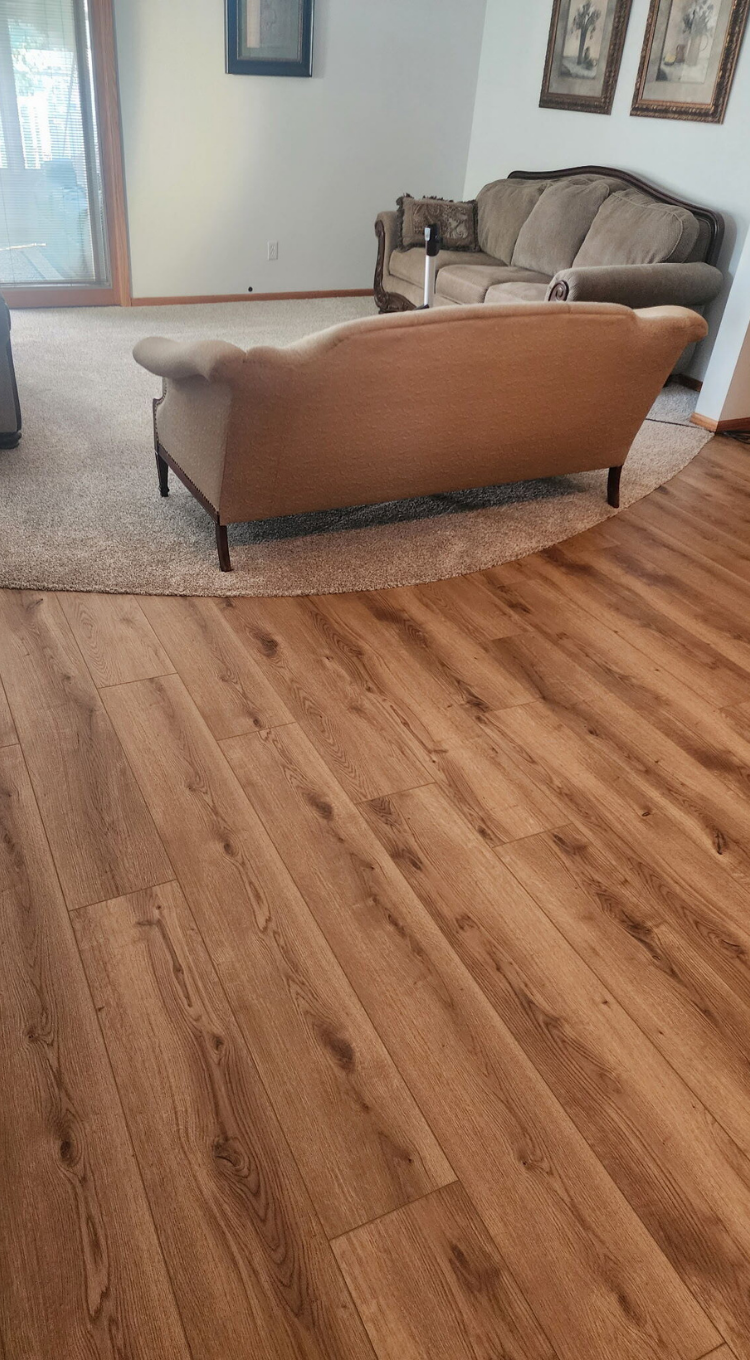 installed hardwood flooring in home